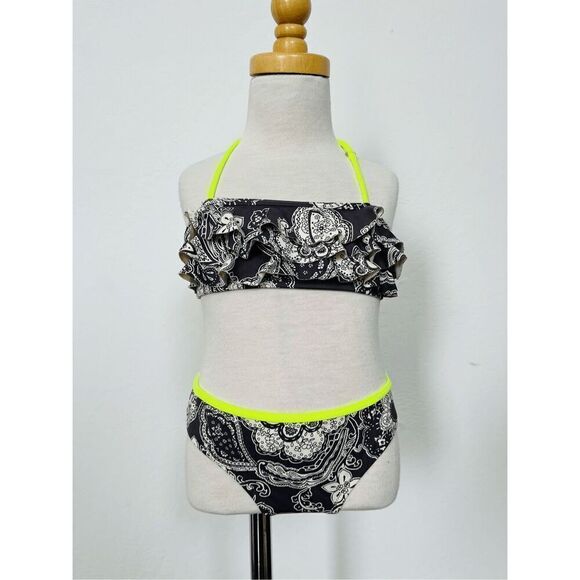 Stella Cove Girls 6 2-piece Ruffled Bikini Swim Suit - Picture 1 of 5